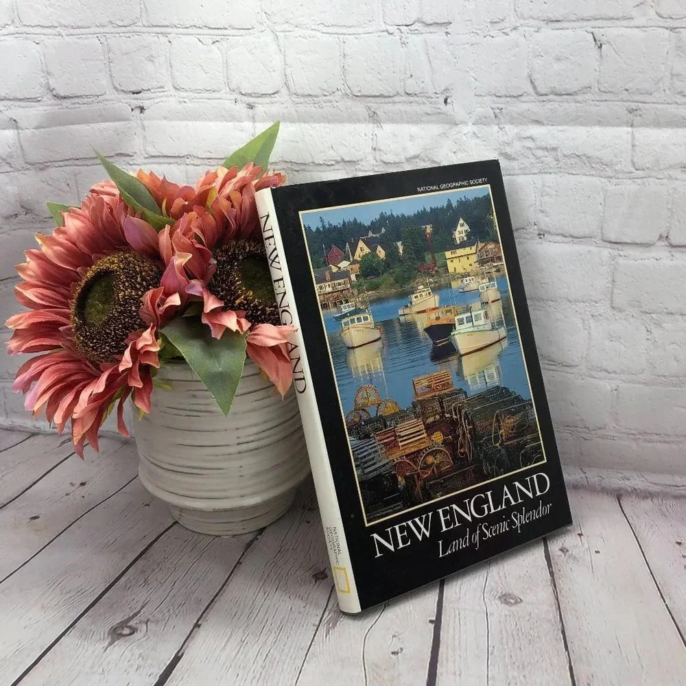 Vintage national geographic society book 1989 New England land of scenic…